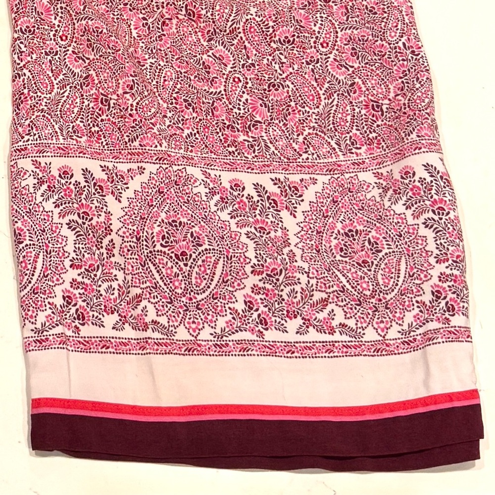 J. Jill Pink Paisley Wide Leg Crop Pants with Pockets NWOT - Picture 8 of 13
